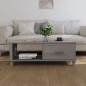 vidaXL Mesa de centro HAMAR madera maciza pino gris claro 100x55x35 cm vidaXL Mesa de centro HAMAR madera maciza pino gris claro 100x55x35 cm