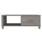 vidaXL Mesa de centro HAMAR madera maciza pino gris claro 100x55x35 cm vidaXL Mesa de centro HAMAR madera maciza pino gris claro 100x55x35 cm