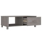 vidaXL Mesa de centro HAMAR madera maciza pino gris claro 100x55x35 cm vidaXL Mesa de centro HAMAR madera maciza pino gris claro 100x55x35 cm