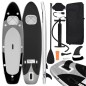 vidaXL Set de tabla de paddle surf hinchable negro 360x81x10 cm vidaXL Set de tabla de paddle surf hinchable negro 360x81x10 cm