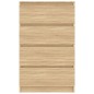 vidaXL Aparador madera contrachapada color roble Sonoma 60x35x98,5 cm vidaXL Aparador madera contrachapada color roble Sonoma 60x35x98,5 cm
