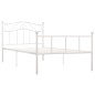 vidaXL Estructura de cama de metal blanco 100x200 cm vidaXL Estructura de cama de metal blanco 100x200 cm