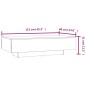vidaXL Mesa de centro madera contrachapada roble ahumado 115x60x31 cm vidaXL Mesa de centro madera contrachapada roble ahumado 115x60x31 cm