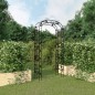 vidaXL Arco de jardín acero negro 116x45x240 cm vidaXL Arco de jardín acero negro 116x45x240 cm