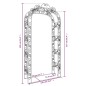 vidaXL Arco de jardín acero negro 116x45x240 cm vidaXL Arco de jardín acero negro 116x45x240 cm