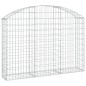 vidaXL Cesta gaviones forma arco hierro galvanizado 150x30x100/120 cm vidaXL Cesta gaviones forma arco hierro galvanizado 150x30x100/120 cm