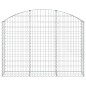 vidaXL Cesta gaviones forma arco hierro galvanizado 150x30x100/120 cm vidaXL Cesta gaviones forma arco hierro galvanizado 150x30x100/120 cm