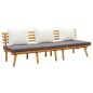 vidaXL Muebles de jardín 4 piezas con cojines madera maciza de acacia vidaXL Muebles de jardín 4 piezas con cojines madera maciza de acacia