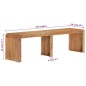 vidaXL Banco de madera maciza de acacia 160x38x45 cm vidaXL Banco de madera maciza de acacia 160x38x45 cm