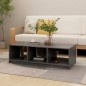 vidaXL Mesa de centro de madera maciza de pino gris 110x50x34 cm vidaXL Mesa de centro de madera maciza de pino gris 110x50x34 cm