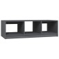 vidaXL Mesa de centro de madera maciza de pino gris 110x50x34 cm vidaXL Mesa de centro de madera maciza de pino gris 110x50x34 cm