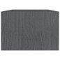 vidaXL Mesa de centro de madera maciza de pino gris 110x50x34 cm vidaXL Mesa de centro de madera maciza de pino gris 110x50x34 cm