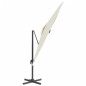 vidaXL Sombrilla colgante con poste de aluminio blanco arena 300x300cm vidaXL Sombrilla colgante con poste de aluminio blanco arena 300x300cm