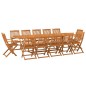 vidaXL Set de comedor para jardín 13 piezas madera maciza de acacia vidaXL Set de comedor para jardín 13 piezas madera maciza de acacia