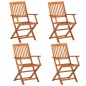 vidaXL Set de comedor para jardín 13 piezas madera maciza de acacia vidaXL Set de comedor para jardín 13 piezas madera maciza de acacia