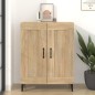 vidaXL Aparador de madera contrachapada color roble 69,5x34x90 cm vidaXL Aparador de madera contrachapada color roble 69,5x34x90 cm