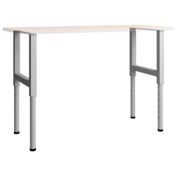 vidaXL Estructura de banco de trabajo 2 uds metal 55x(69-95,5)cm gris