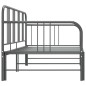 vidaXL Estructura de sofá cama extraíble de metal gris 90x200 cm vidaXL Estructura de sofá cama extraíble de metal gris 90x200 cm