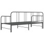 vidaXL Estructura de sofá cama extraíble de metal gris 90x200 cm vidaXL Estructura de sofá cama extraíble de metal gris 90x200 cm