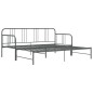 vidaXL Estructura de sofá cama extraíble de metal gris 90x200 cm vidaXL Estructura de sofá cama extraíble de metal gris 90x200 cm