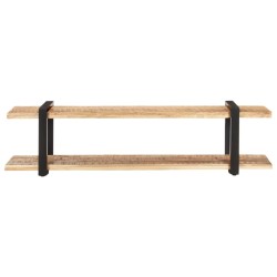 vidaXL Mueble para TV de madera maciza de mango rugosa 160x40x40 cm