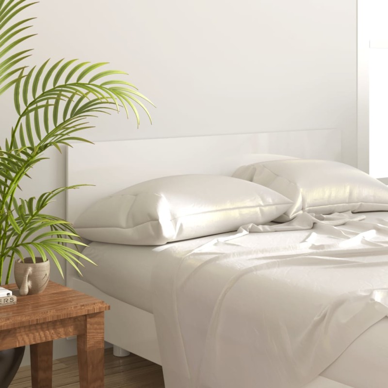 vidaXL Cabecero cama madera contrachapada blanco brillo 160x1,5x80 cm vidaXL Cabecero cama madera contrachapada blanco brillo 160x1,5x80 cm
