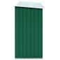 vidaXL Casetilla para leña acero galvanizado verde 330x84x152 cm