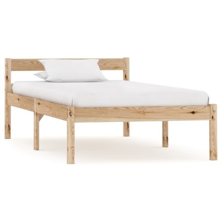 vidaXL Estructura de cama de madera maciza de pino 100x200 cm
