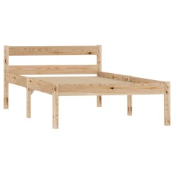 vidaXL Estructura de cama de madera maciza de pino 100x200 cm