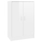 vidaXL Mueble zapatero madera contrachapada blanco brillo 60x35x92 cm
