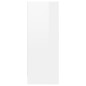 vidaXL Mueble zapatero madera contrachapada blanco brillo 60x35x92 cm
