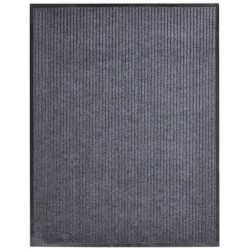 vidaXL Felpudo de PVC gris 117x220 cm