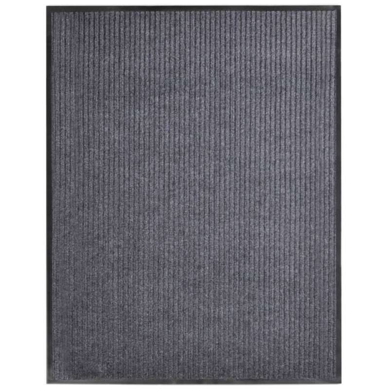 vidaXL Felpudo de PVC gris 117x220 cm vidaXL Felpudo de PVC gris 117x220 cm
