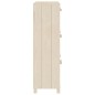 vidaXL Zapatero HAMAR madera pino maciza marrón miel 59,5x35x117 cm vidaXL Zapatero HAMAR madera pino maciza marrón miel 59,5x35x117 cm