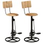 vidaXL Taburetes de cocina 2 unidades madera maciza de mango vidaXL Taburetes de cocina 2 unidades madera maciza de mango