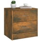 vidaXL Mesita de noche madera contrachapada roble ahumado 40x30x40 cm vidaXL Mesita de noche madera contrachapada roble ahumado 40x30x40 cm