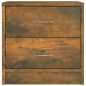 vidaXL Mesita de noche madera contrachapada roble ahumado 40x30x40 cm vidaXL Mesita de noche madera contrachapada roble ahumado 40x30x40 cm