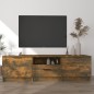 vidaXL Mueble para TV madera contrachapada roble ahumado 140x35x40cm