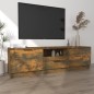 vidaXL Mueble para TV madera contrachapada roble ahumado 140x35x40cm
