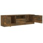 vidaXL Mueble para TV madera contrachapada roble ahumado 140x35x40cm