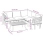 vidaXL Muebles de jardín 6 piezas con cojines madera maciza de acacia vidaXL Muebles de jardín 6 piezas con cojines madera maciza de acacia