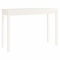 vidaXL Mesa consola de madera maciza de pino blanco 110x40x75 cm vidaXL Mesa consola de madera maciza de pino blanco 110x40x75 cm