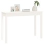 vidaXL Mesa consola de madera maciza de pino blanco 110x40x75 cm vidaXL Mesa consola de madera maciza de pino blanco 110x40x75 cm