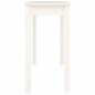 vidaXL Mesa consola de madera maciza de pino blanco 110x40x75 cm vidaXL Mesa consola de madera maciza de pino blanco 110x40x75 cm