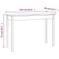 vidaXL Mesa consola de madera maciza de pino blanco 110x40x75 cm vidaXL Mesa consola de madera maciza de pino blanco 110x40x75 cm