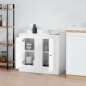 vidaXL Aparadores 2 uds madera blanco brillante 37,5x35,5x67,5 cm vidaXL Aparadores 2 uds madera blanco brillante 37,5x35,5x67,5 cm