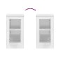 vidaXL Aparadores 2 uds madera blanco brillante 37,5x35,5x67,5 cm vidaXL Aparadores 2 uds madera blanco brillante 37,5x35,5x67,5 cm