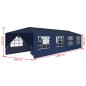vidaXL Marquesina de jardín 3x12 m azul vidaXL Marquesina de jardín 3x12 m azul