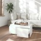 vidaXL Mesa de centro madera contrachapada blanco 90x50x41,5 cm vidaXL Mesa de centro madera contrachapada blanco 90x50x41,5 cm