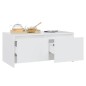 vidaXL Mesa de centro madera contrachapada blanco 90x50x41,5 cm vidaXL Mesa de centro madera contrachapada blanco 90x50x41,5 cm